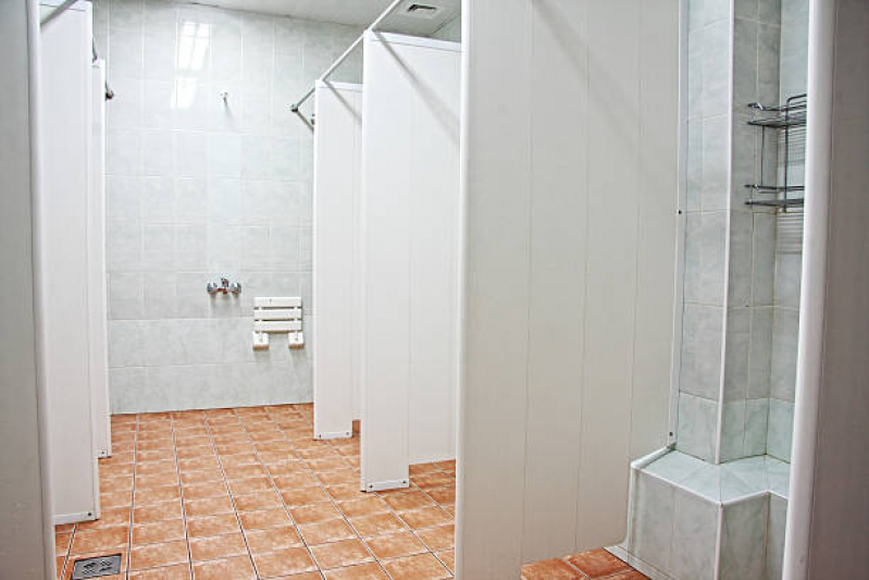 Divisória de Banheiro Coletivo NOVA VILA - Divisória de Banheiro Coletivo Masculino