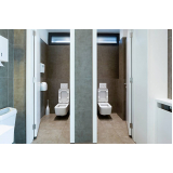 divisória para banheiro coletivo feminino preço Condomínio Privê