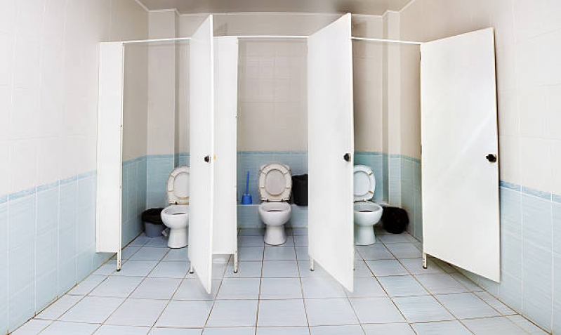 Valor de Divisória para Banheiro Coletivo Pvc Coxim - Divisória de Banheiro Coletivo Brasília